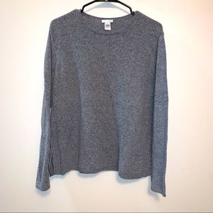 J Jill Silk Blend Grey Sweater Size Medium
